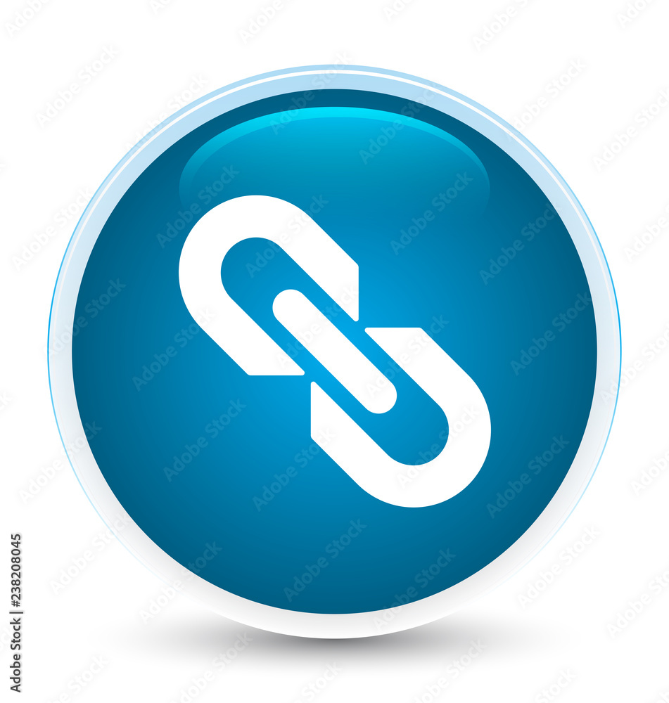 Link icon special prime blue round button Link icon special prime blue round button