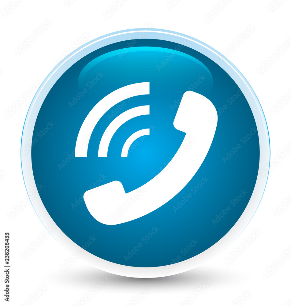 Phone ringing icon special prime blue round button Phone ringing icon special prime blue round button