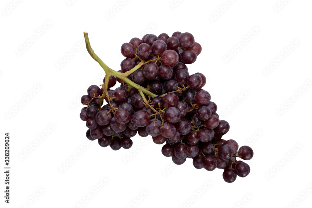 Grapes isolated on the white background with clipping path. Top view Grapes isolated on the white background with clipping path. Top view