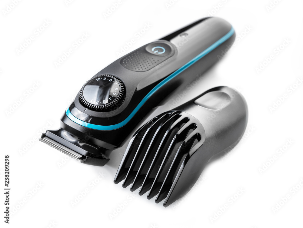 Hair trimmer isolated on the white background. Beard and hair clippers. Hair trimmer isolated on the white background. Beard and hair clippers.