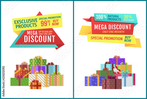 Special Offer Hot Price Set Vector Illustration