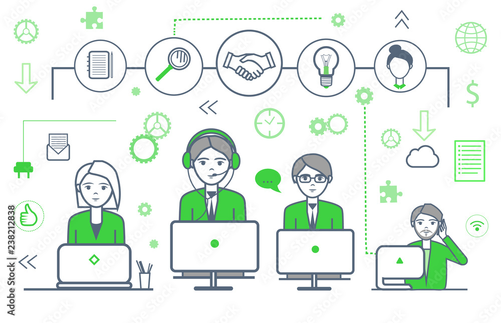 Male and Smart Team Icons Set and People Vector Male and Smart Team Icons Set and People Vector