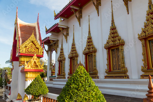 Temple Wat Chalong, Phuket. Thailand . photo