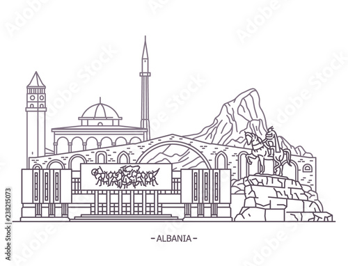 landmark buildings of Albania