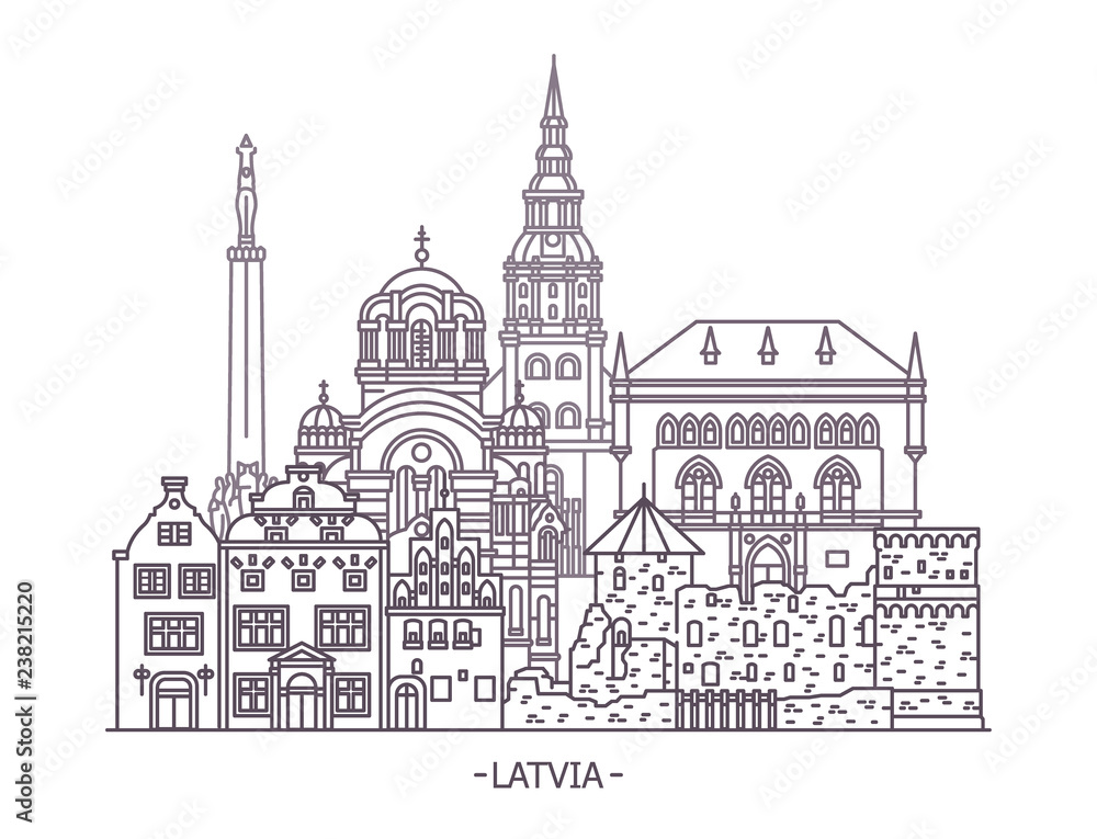 Latvian architecture buildings