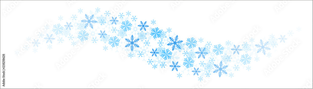 Blaue Schneeflocken Schwung Blaue Schneeflocken Schwung