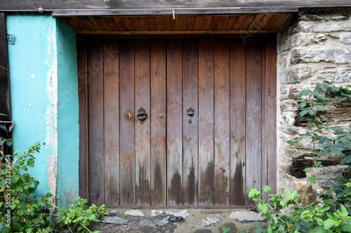 old wooden door