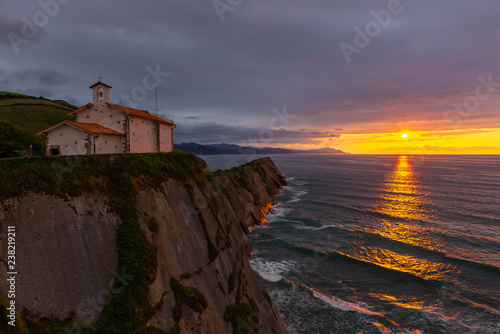 Chapel of San Telmo, Zumaia, Basque Country, Spain photo