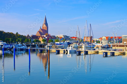Barth Hafen, alte Stadt am Bodden in Deutschland - Barth Harbour, an old town in northern Germany photo