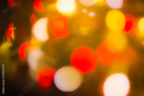 Gradient with bokeh effect, Green, Yellow. Blend a simple defocused and blurred background with transition colors for advertising.
