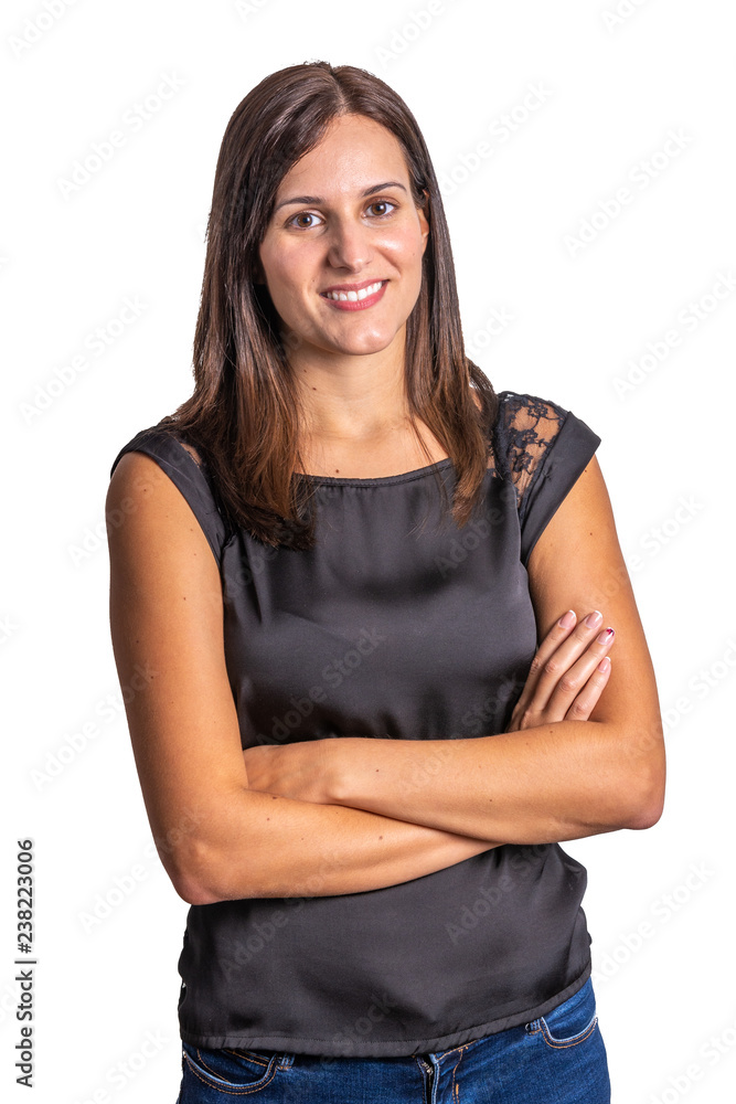 young woman isolated on a white background young woman isolated on a white background
