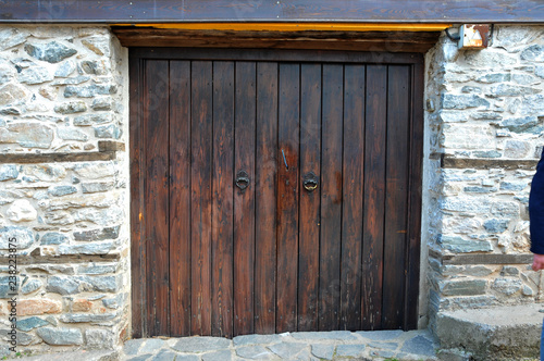 old wooden door