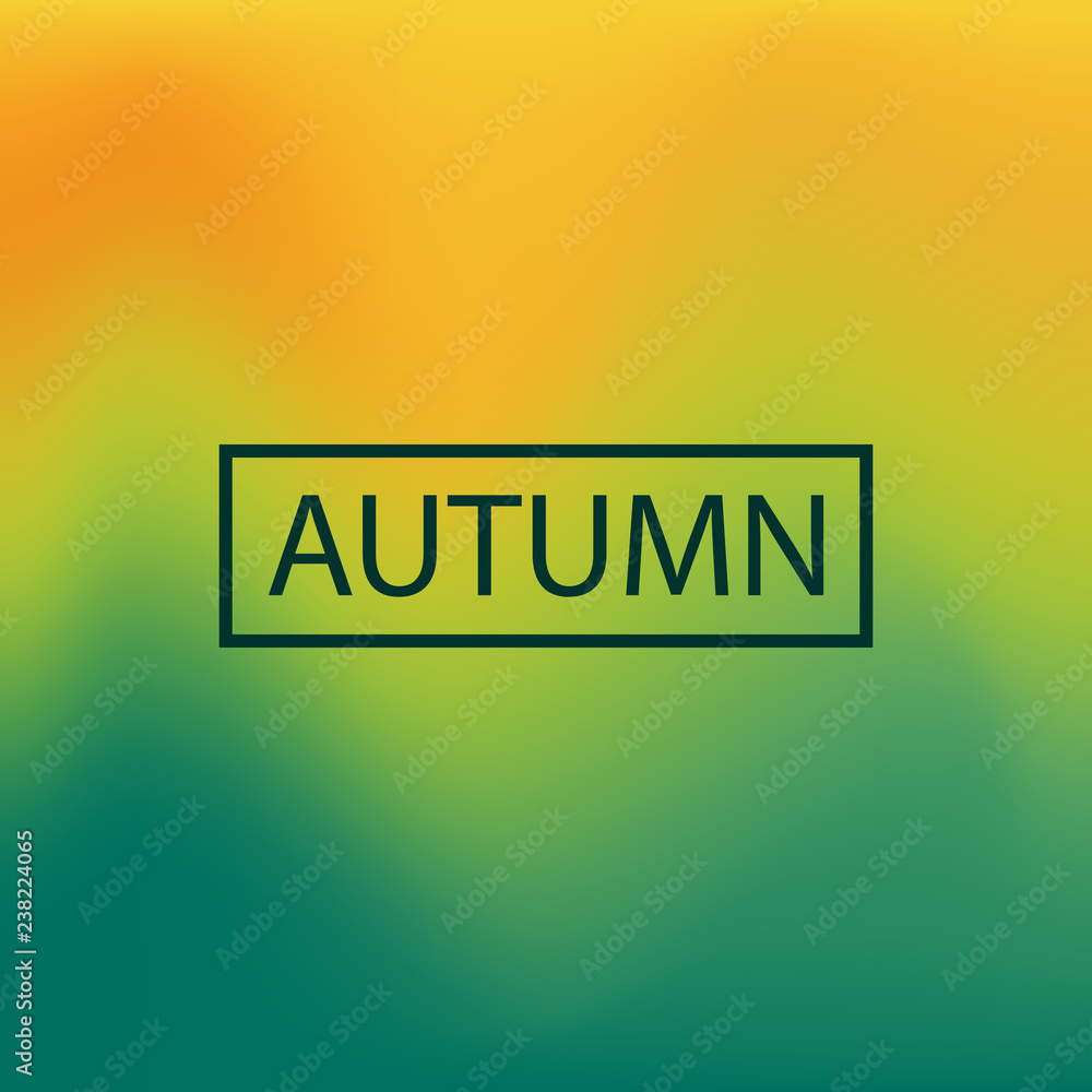 blurred background, vector illustration, autumn