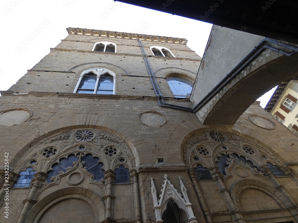 Fototapeta premium Kościół Orsanmichele (Sad św. Michała), kościół znajdujący się we Florencji we Włoszech.