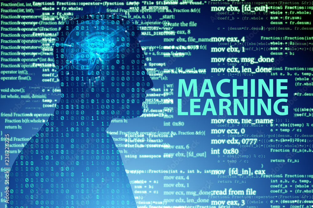 Machine learning concept as modern technology Machine learning concept as modern technology