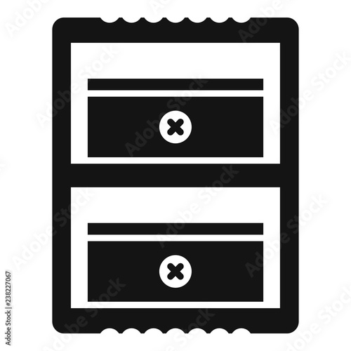 Double sharpener icon. Simple illustration of double sharpener vector icon for web design isolated on white background