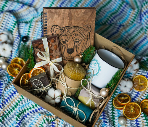 Gift for a man / New Year's gift for him in a box