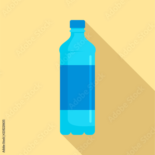 Water bottle icon. Flat illustration of water bottle vector icon for web design