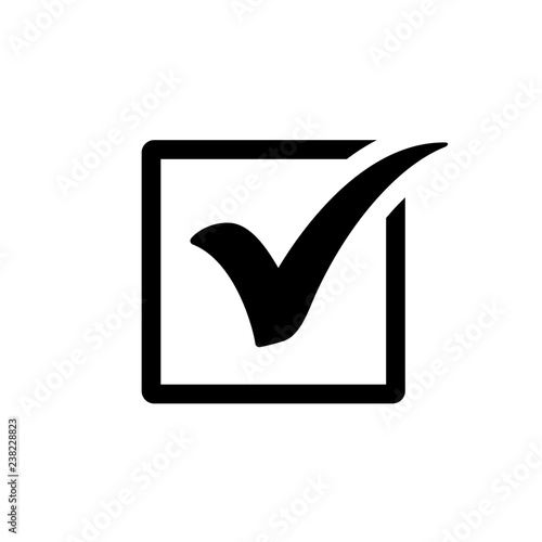 Check mark icon, Tick icon symbol vector illustration