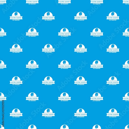 Helmet gyro scooter pattern vector seamless blue repeat for any use