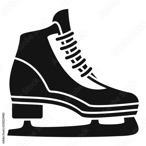 Classic ice skate icon. Simple illustration of classic ice skate vector icon for web design isolated on white background