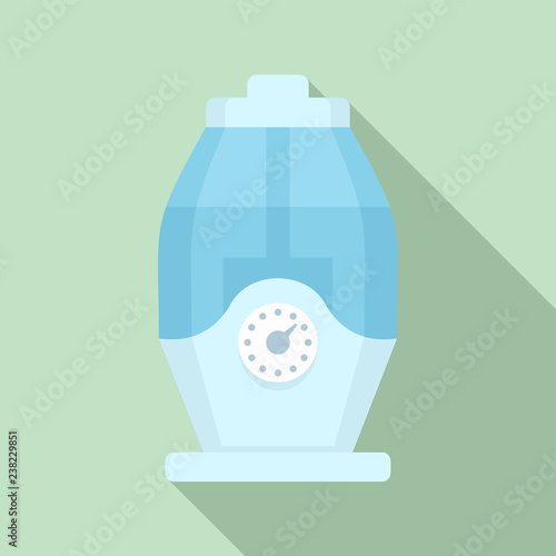 Room humidifier icon. Flat illustration of room humidifier vector icon for web design