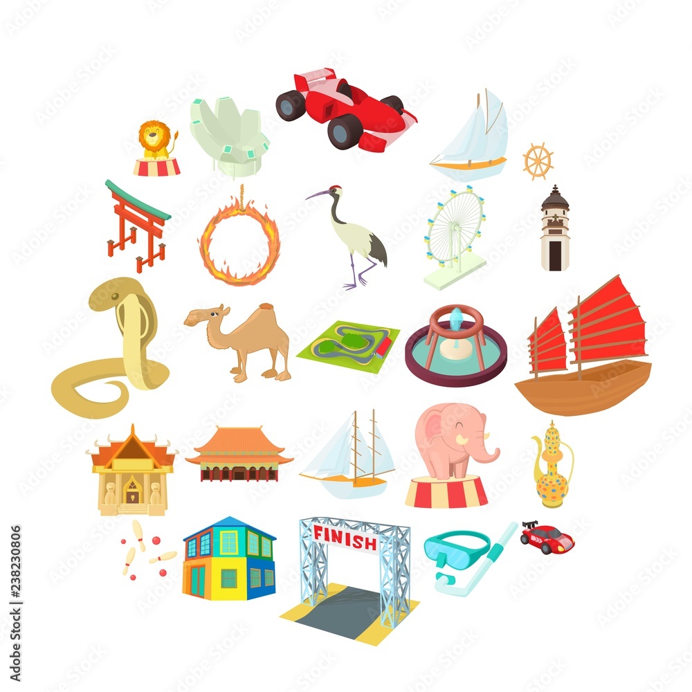 Deception of a tourist icons set. Cartoon set of 25 deception of a tourist vector icons for web isolated on white background Deception of a tourist icons set. Cartoon set of 25 deception of a tourist vector icons for web isolated on white background