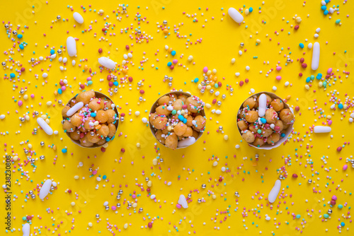 Christmas background concept struffoli