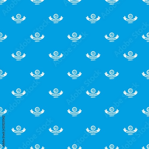 Modern mono wheel pattern vector seamless blue repeat for any use