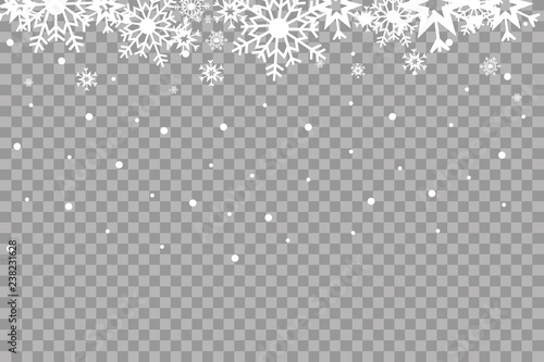 Vector illustration of an abstract christmas background with snowflakes