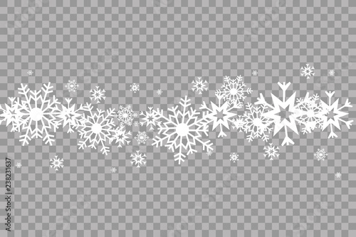 Vector illustration of an abstract christmas background with snowflakes