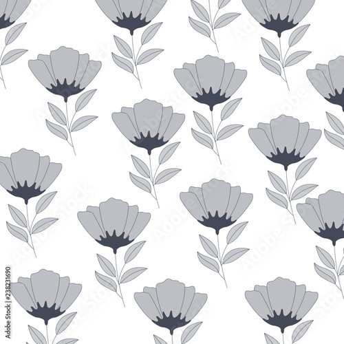 flowers pattern isolated icon