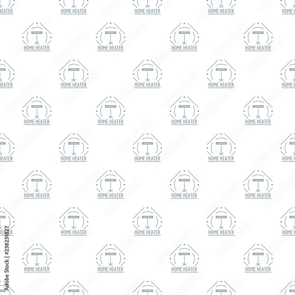 Comfort heater pattern vector seamless repeat for any web design