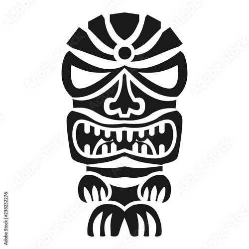 Angry idol icon. Simple illustration of angry idol vector icon for web design isolated on white background