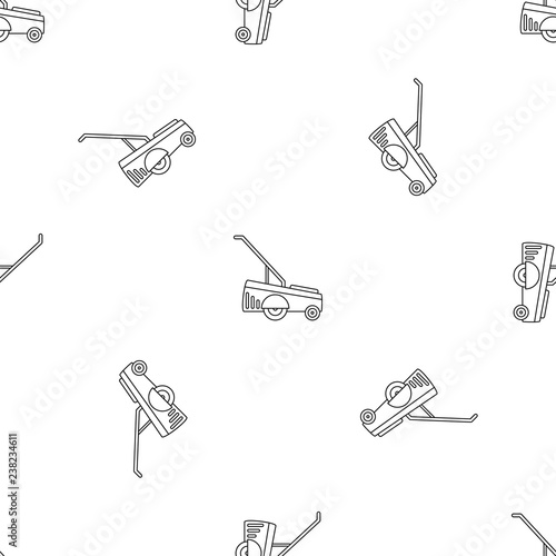 Motor grass cutter icon. Outline illustration of motor grass cutter vector icon for web design isolated on white background