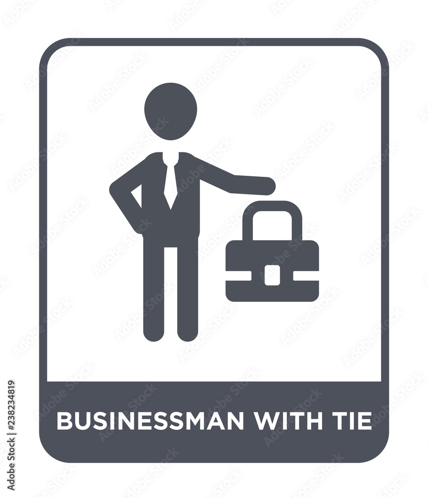 businessman with tie icon vector businessman with tie icon vector