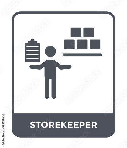 storekeeper icon vector