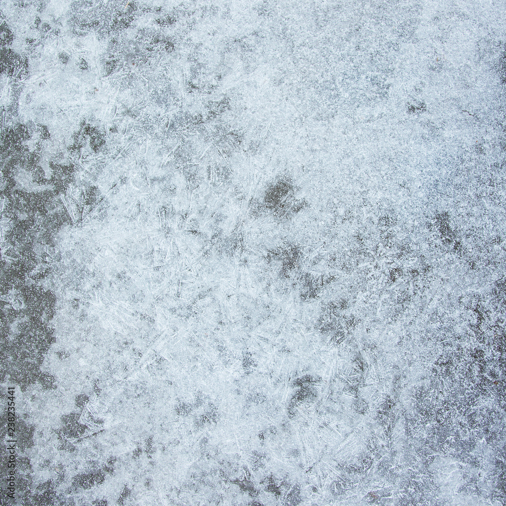 Obraz premium Grey Ice Texture Background with Crystal Surface