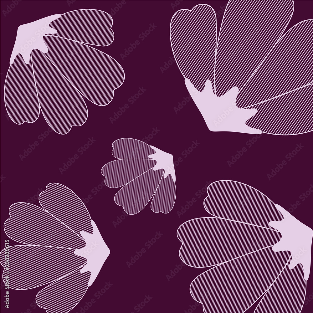 Obraz premium flowers pattern isolated icon