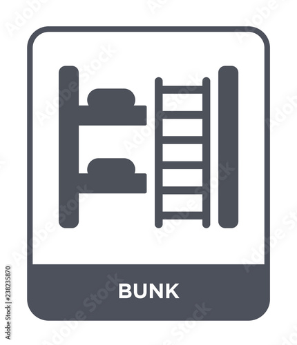 bunk icon vector