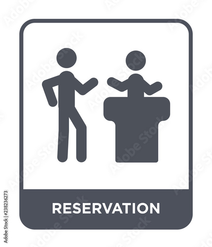 reservation icon vector