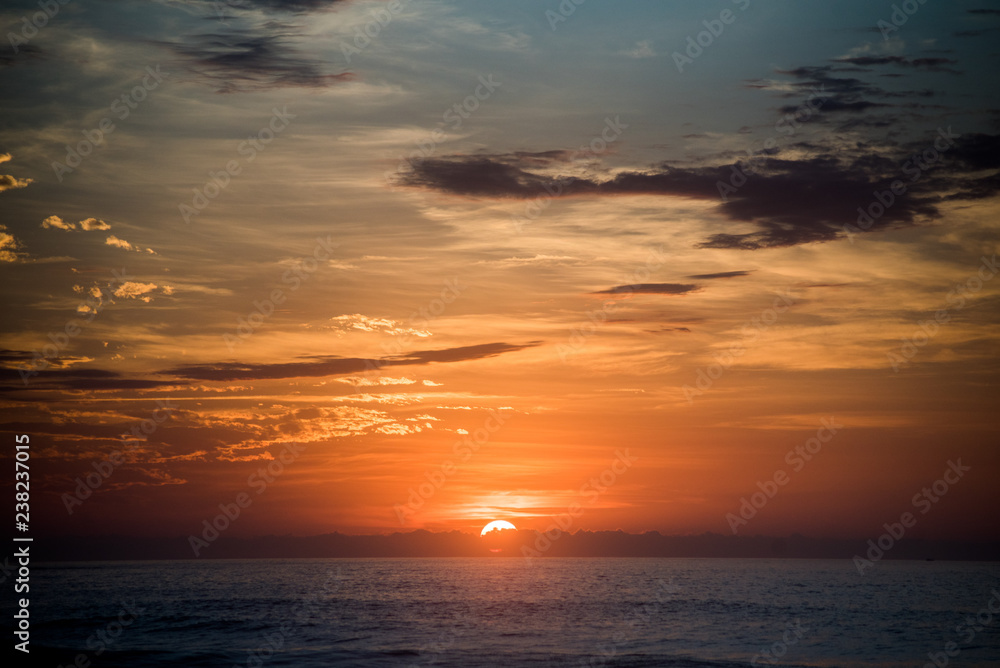 sunrise on the sea