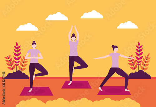 people yoga activitie