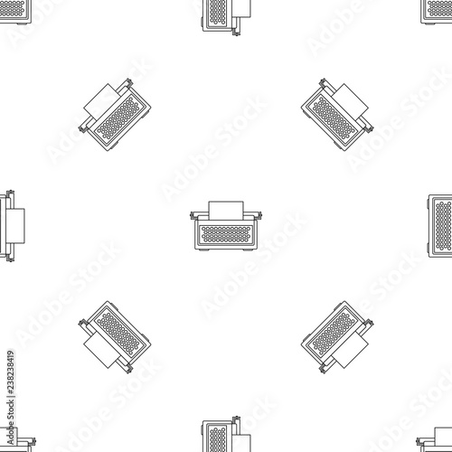 Typewriter icon. Outline illustration of typewriter vector icon for web design isolated on white background