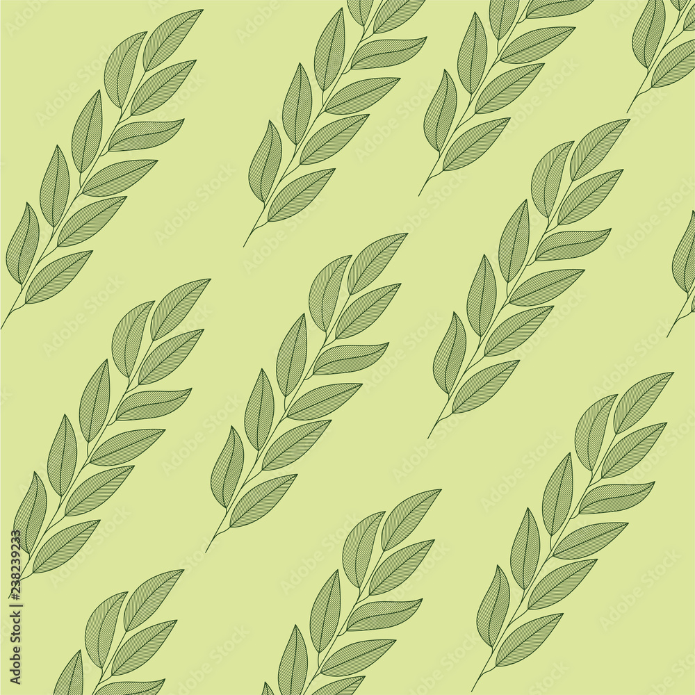 Obraz premium leafs pattern isolated icon