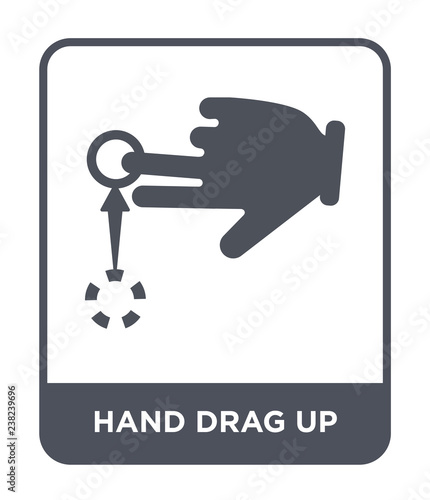 hand drag up icon vector