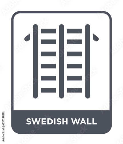 swedish wall icon vector photo