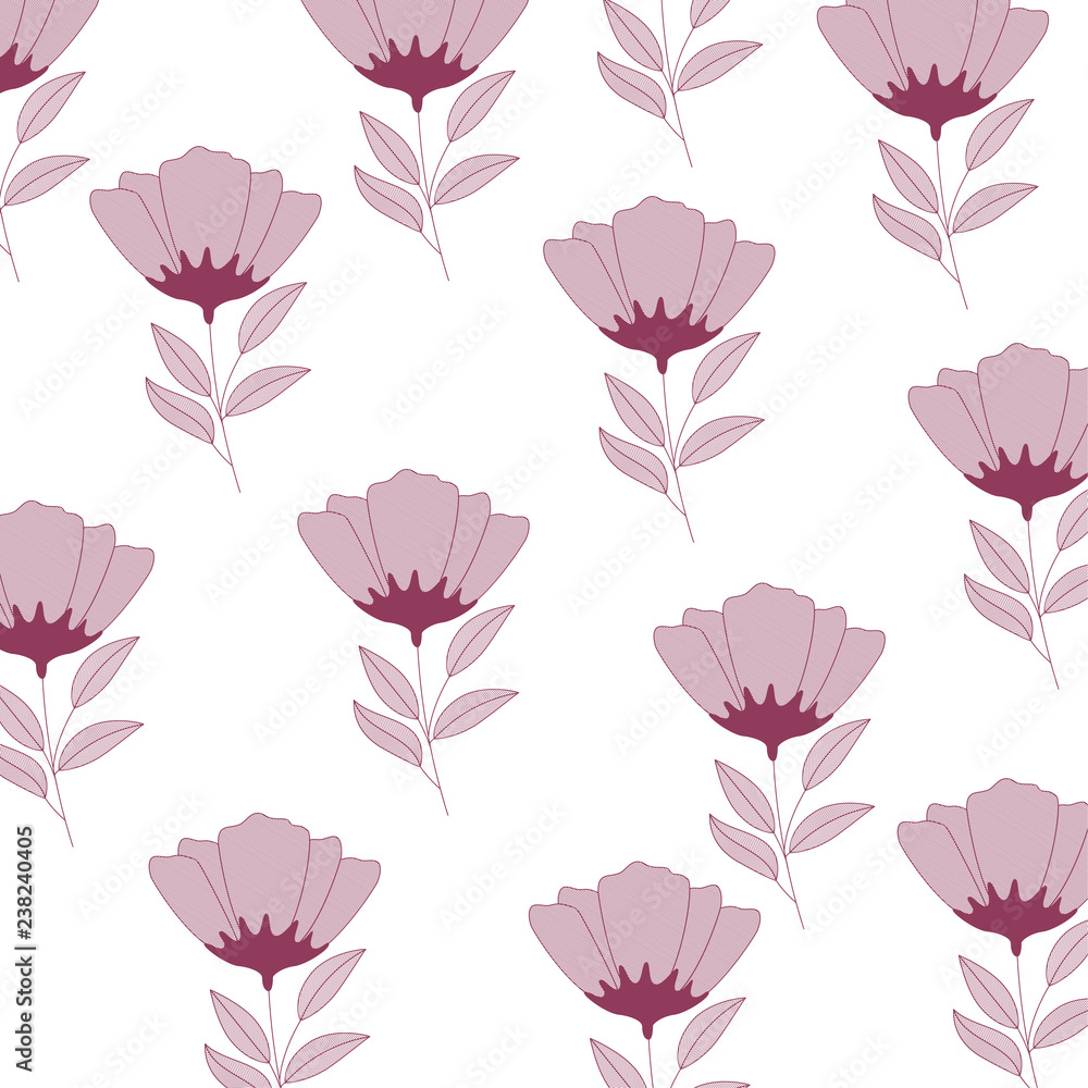 flowers with branches and leaves pattern flowers with branches and leaves pattern