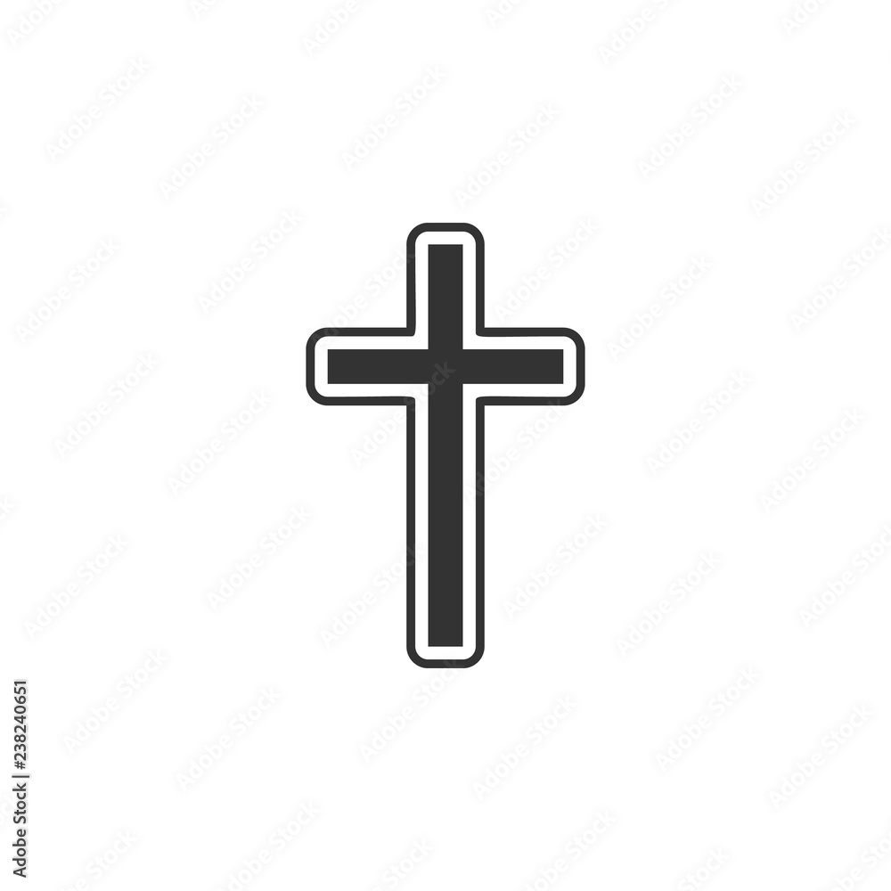 cross, easter icon can be used for web, logo, mobile app, UI, UX