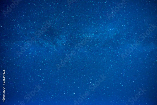 Dark blue night sky with many stars, galaxy background © Pavlo Vakhrushev